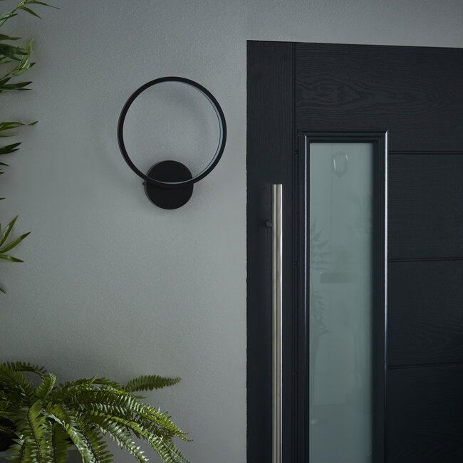 Halo wall IP44 6.5W  - textured black