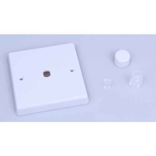 Varilight White 1-Gang Matrix Kit For Rotary Dimmers Matrix White Plastic White Knob Varilight White 1-Gang Matrix Kit For Rotary Dimmers Matrix White Plastic White Knob