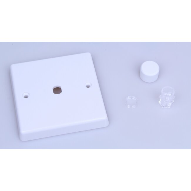 Varilight White 1-Gang Matrix Kit For Rotary Dimmers Matrix White Plastic White Knob