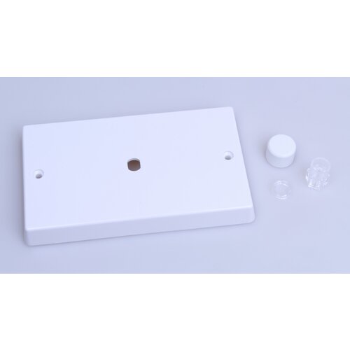 Varilight White 1-Gang Matrix Kit For Rotary Dimmers (Twin Plate) Matrix White Plastic White Knob Varilight White 1-Gang Matrix Kit For Rotary Dimmers (Twin Plate) Matrix White Plastic White Knob