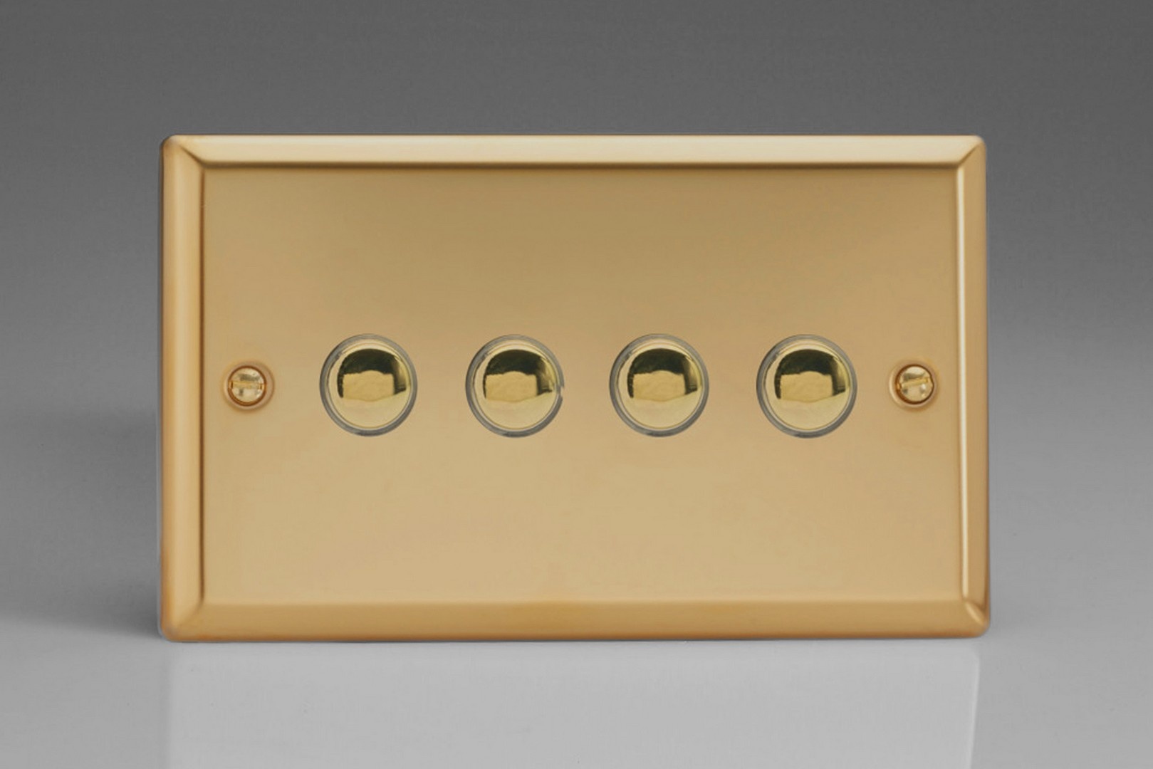 Varilight Classic 4-Gang 6A 1-Way Push-to-Make Momentary Switch (Twin ...