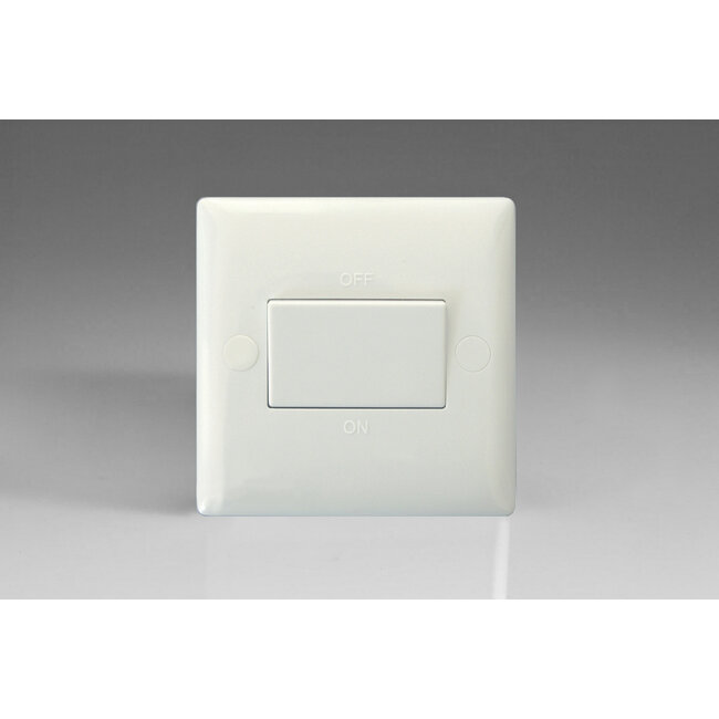 Varilight Value 10A Fan Isolating Switch (3 Pole) White Polar White White Insert