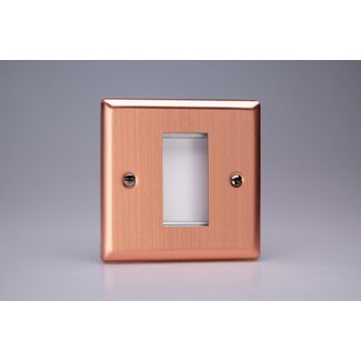 Varilight Urban DataGrid Plate (1 Grid Space)  Brushed Copper