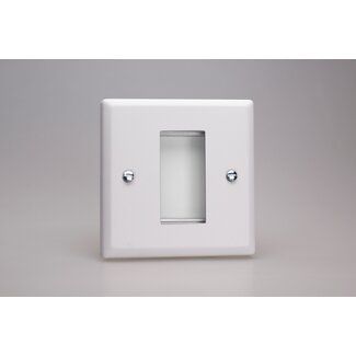 Varilight Urban DataGrid Plate (1 Grid Space)  Chalk White