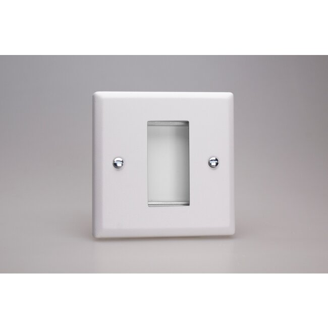 Varilight Urban DataGrid Plate (1 Grid Space)  Chalk White