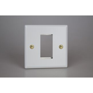 Varilight Vogue DataGrid Plate (1 Grid Space)  Matt White