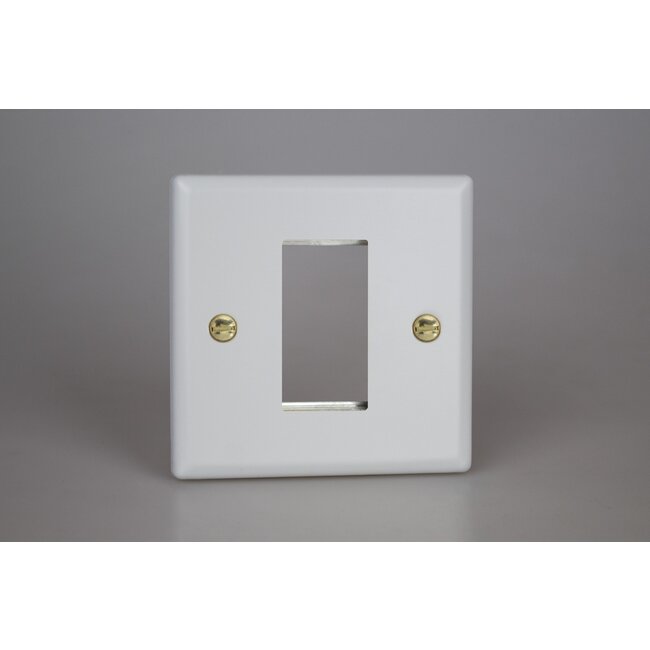 Varilight Vogue DataGrid Plate (1 Grid Space)  Matt White