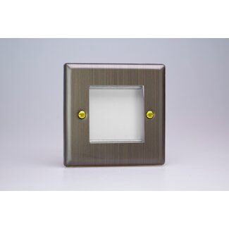 Varilight Urban DataGrid Plate (2 Grid Spaces)  Antique Brass