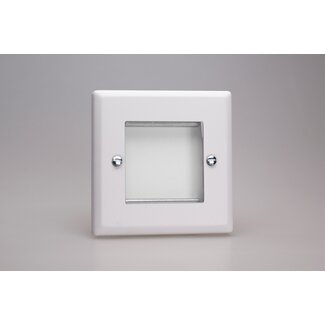 Varilight Urban DataGrid Plate (2 Grid Spaces)  Chalk White
