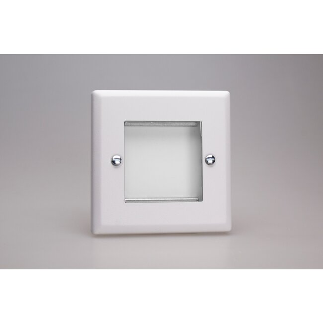 Varilight Urban DataGrid Plate (2 Grid Spaces)  Chalk White