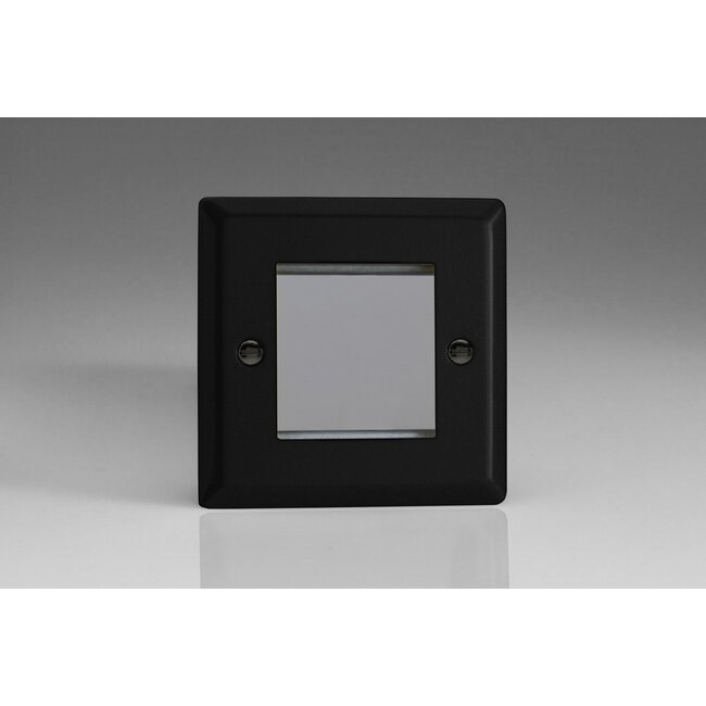 Varilight Urban/Vogue DataGrid Plate (2 Grid Spaces)  Matt Black