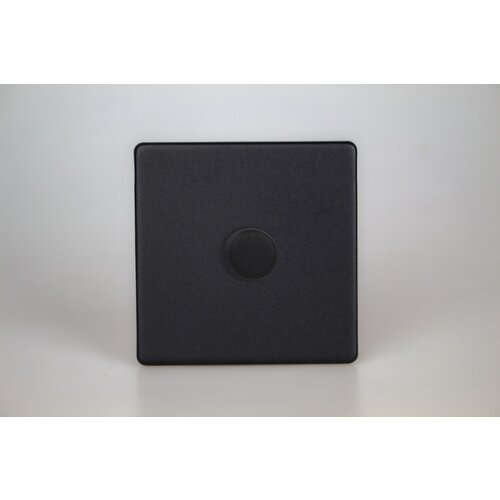 Varilight Urban Screwless 1-Gang 2-Way Push-On/Off Rotary LED Dimmer 1 x 0-120W (1-10 LEDs) V-Pro Matt Black Matt Black Knob Varilight Urban Screwless 1-Gang 2-Way Push-On/Off Rotary LED Dimmer 1 x 0-120W (1-10 LEDs) V-Pro Matt Black Matt Black Knob