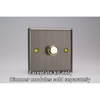 Varilight Urban 1-Gang Matrix Kit For Rotary Dimmers Matrix Antique Brass Matrix