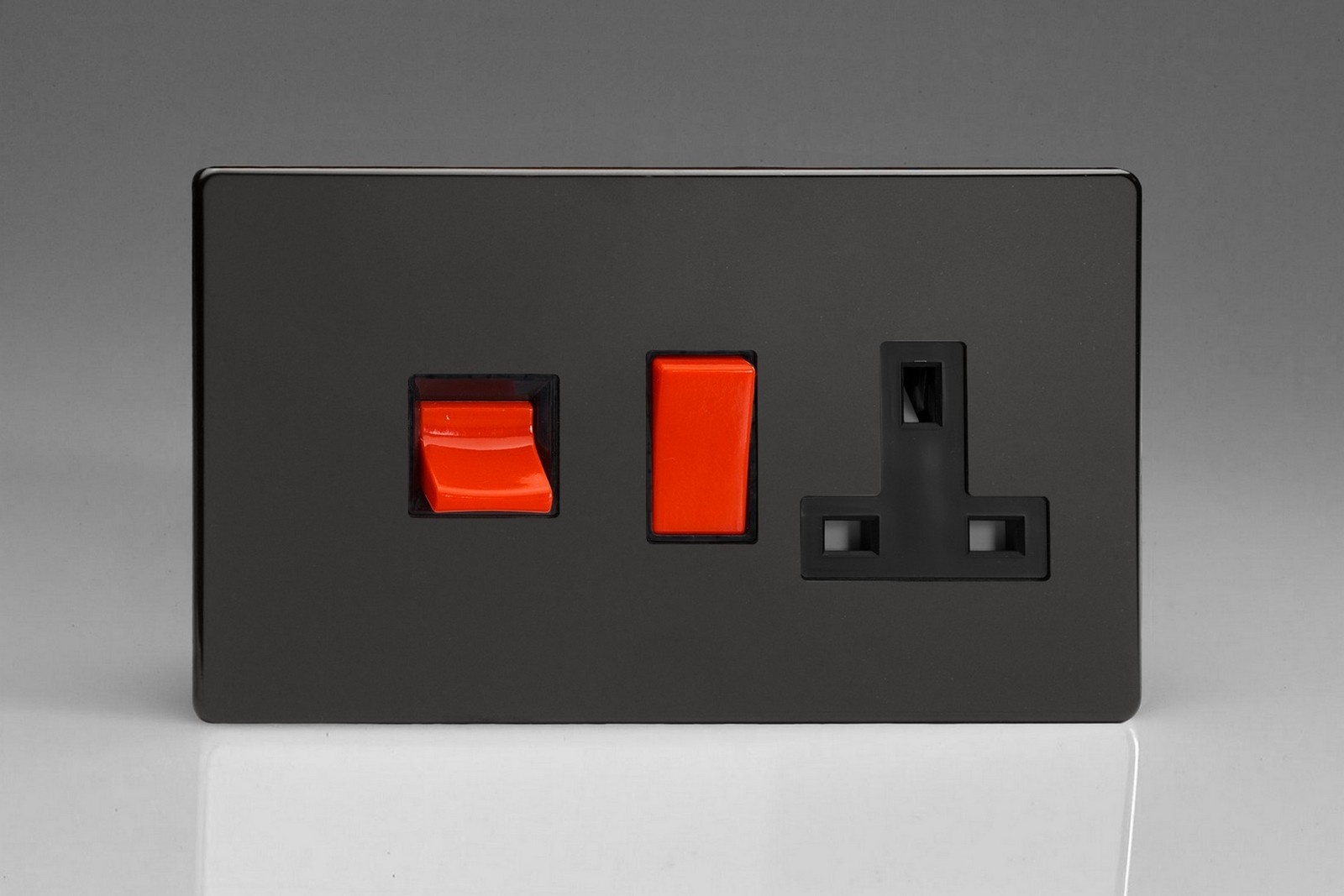 Varilight Screwless 45A Cooker Panel with 13A Double Pole Switched ...