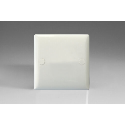 Varilight Value Single Blank Plate Polar White Varilight Value Single Blank Plate Polar White