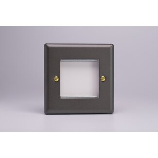 Varilight Vogue DataGrid Plate (2 Grid Spaces)  Slate