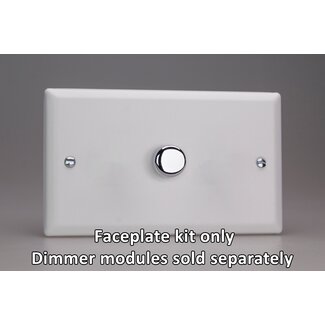 Varilight Urban 1-Gang Matrix Kit For Rotary Dimmers (Twin Plate)  Matrix Chalk White Matrix