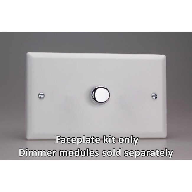 Varilight Urban 1-Gang Matrix Kit For Rotary Dimmers (Twin Plate)  Matrix Chalk White Matrix