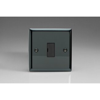 Varilight Classic 13A Unswitched Fused Spur Black Iridium Black Inserts