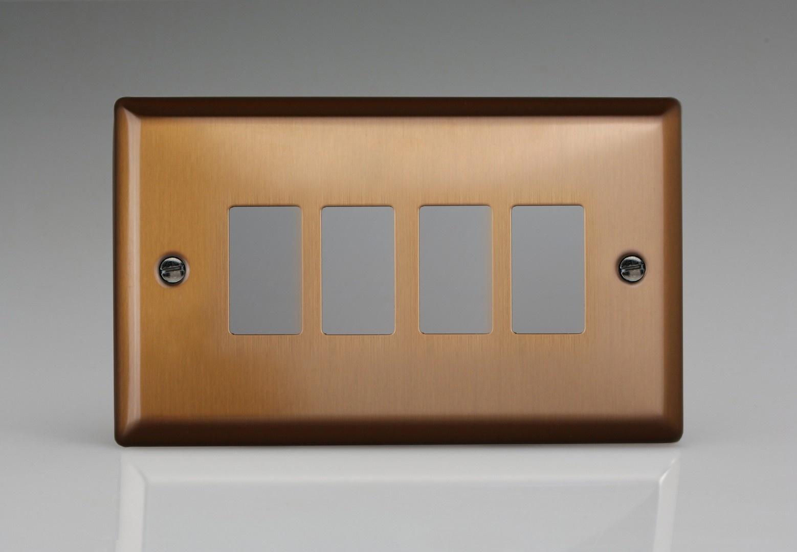 Varilight Urban 4-Gang PowerGrid Plate including Yoke (Twin Plate ...