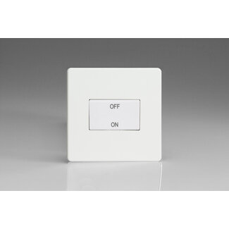 Varilight Screwless 10A Fan Isolating Switch (3 Pole) White Premium White White Insert