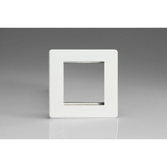 Varilight Screwless DataGrid Plate (2 Grid Spaces)  Premium White