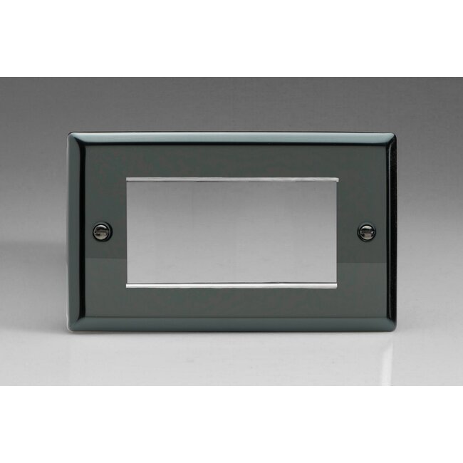 Varilight Classic DataGrid Twin Plate (4 Grid Spaces)  Iridium