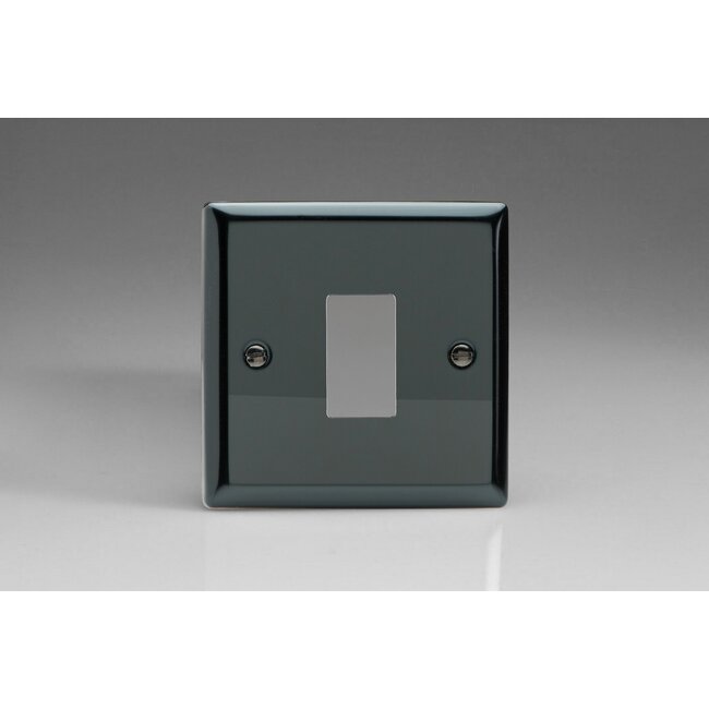 Varilight Classic 1-Gang PowerGrid Plate including Yoke (Single Plate)  Iridium