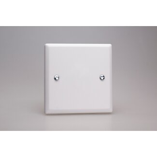 Varilight Urban Single Blank Plate  Chalk White