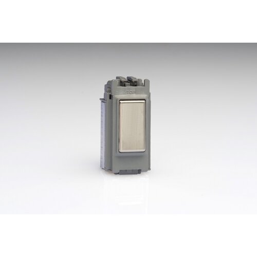 Varilight PowerGrid Module 1-Way Tactile Touch Only Control Master LED Dimmer 1 x 0-100W (1-10 LEDs) (1 Grid Space) V-Pro Multi-Point Touch Steel Steel Insert Varilight PowerGrid Module 1-Way Tactile Touch Only Control Master LED Dimmer 1 x 0-100W (1-10 LEDs) (1 Grid Space) V-Pro Multi-Point Touch Steel Steel Insert