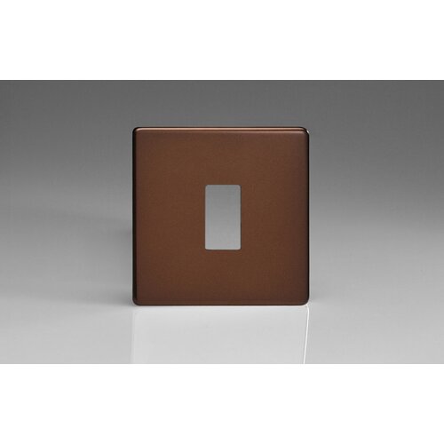 Varilight Screwless 1-Gang Screwless PowerGrid Plate including Yoke (Single Plate) Mocha Varilight Screwless 1-Gang Screwless PowerGrid Plate including Yoke (Single Plate) Mocha
