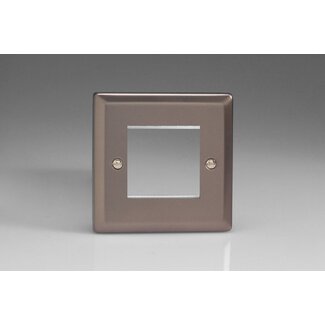 Varilight Classic DataGrid Plate (2 Grid Spaces)  Pewter