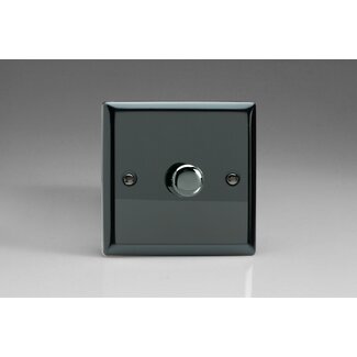 Varilight Classic 1-Gang 2-Way Push-On/Off Rotary Dimmer 1 x 60-400W V-Dim Iridium Iridium Knob