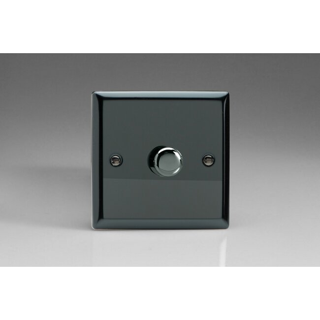 Varilight Classic 1-Gang 2-Way Push-On/Off Rotary Dimmer 1 x 60-400W V-Dim Iridium Iridium Knob