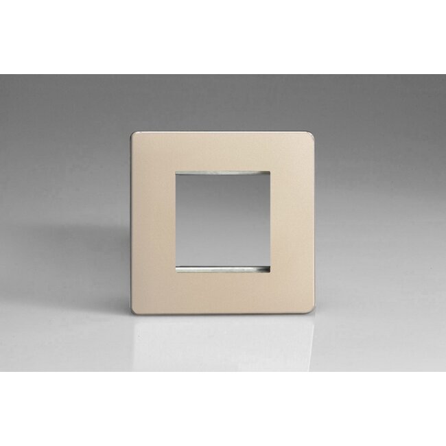 Varilight Screwless DataGrid Plate (2 Grid Spaces)  Satin