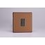Varilight Urban Screwless 13A Unswitched Fused Spur Decorative Brushed Bronze Iridium Insert