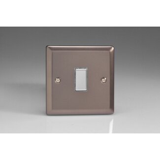 Varilight Classic 1-Gang Tactile Touch Control Dimming Supplementary Controller for use with Multi-Point (formerly Eclique2) Master on 2-Way Circuits V-Pro Multi-Point (formerly Eclique2) Pewter Chrome Button
