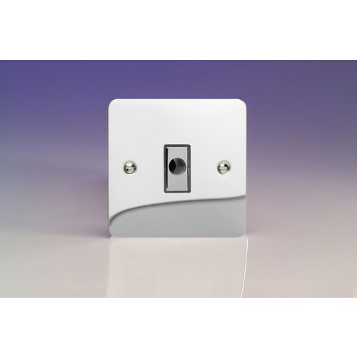 Varilight Ultraflat 16A Flex Outlet Plate Decorative Polished Chrome Chrome Insert Varilight Ultraflat 16A Flex Outlet Plate Decorative Polished Chrome Chrome Insert