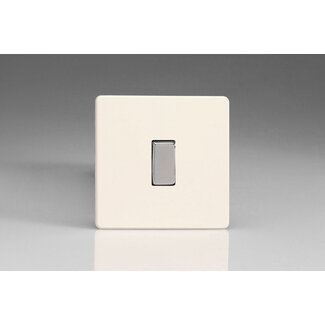 Varilight Screwless 1-Gang 10A Intermediate Rocker Switch Decorative Chrome Primed Chrome Rocker
