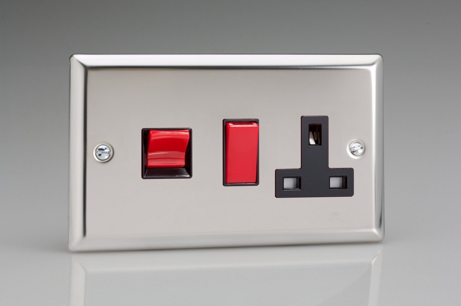 Varilight Classic 45A Cooker Panel with 13A Double Pole Switched Socket ...