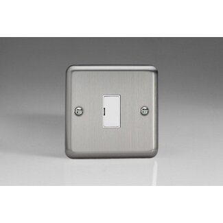 Varilight Classic 13A Unswitched Fused Spur White Matt Chrome White Inserts