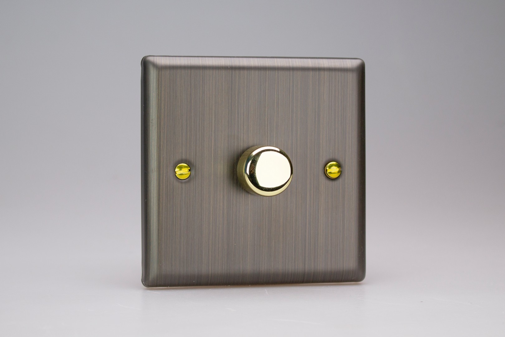 Varilight Urban 1-Gang 2-Way Push-On/Off Rotary LED Dimmer 1 x 0-120W ...
