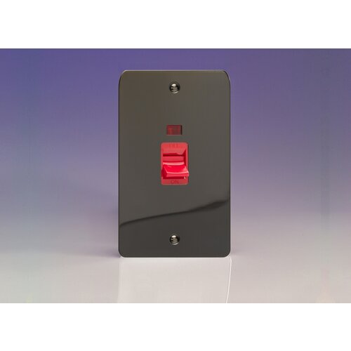 Varilight Ultraflat 45A Cooker Switch + Neon (Vertical Twin Plate, Red Rocker) Red Iridium Red Insert Varilight Ultraflat 45A Cooker Switch + Neon (Vertical Twin Plate, Red Rocker) Red Iridium Red Insert