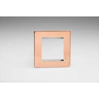 Varilight Screwless DataGrid Plate (2 Grid Spaces)  Cu29 Raw Copper