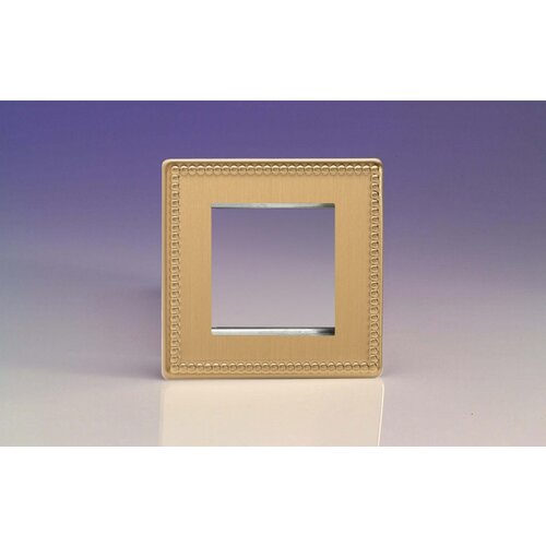 Varilight Jubilee DataGrid Plate (2 Grid Spaces) Brushed Brass Varilight Jubilee DataGrid Plate (2 Grid Spaces) Brushed Brass