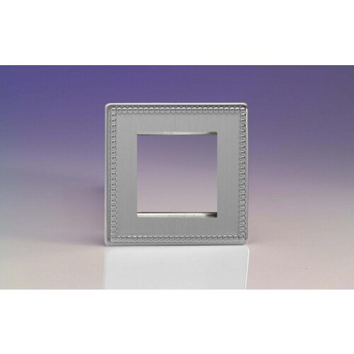 Varilight Jubilee DataGrid Plate (2 Grid Spaces) Brushed Steel Varilight Jubilee DataGrid Plate (2 Grid Spaces) Brushed Steel