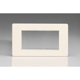 Varilight Screwless DataGrid Twin Plate (4 Grid Spaces)   Primed