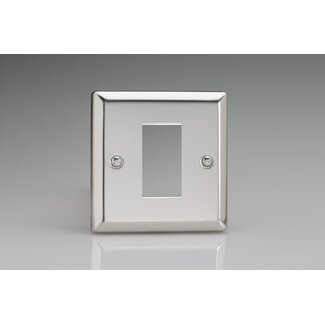 Varilight Classic DataGrid Plate (1 Grid Space)  Mirror Chrome