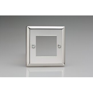 Varilight Classic DataGrid Plate (2 Grid Spaces)  Mirror Chrome