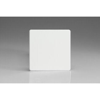 Varilight Screwless Single Blank Plate  Premium White